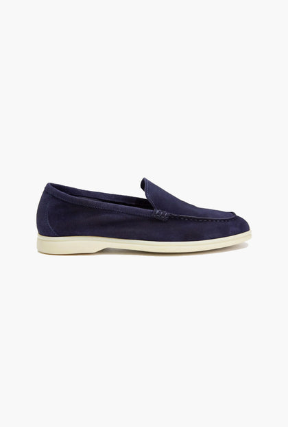 MOCASINES DE GAMUZA AZUL