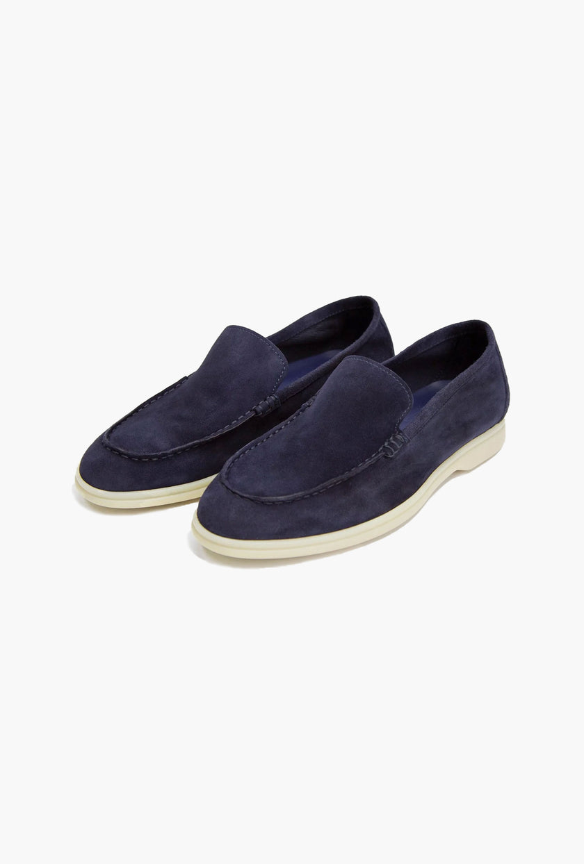 MOCASINES DE GAMUZA AZUL