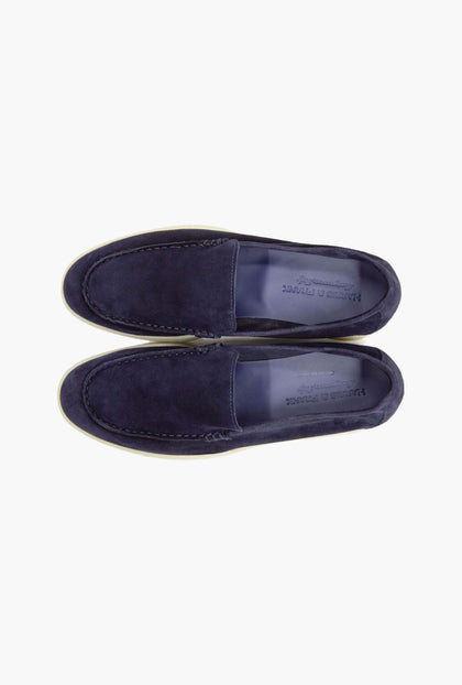 MOCASINES DE GAMUZA AZUL