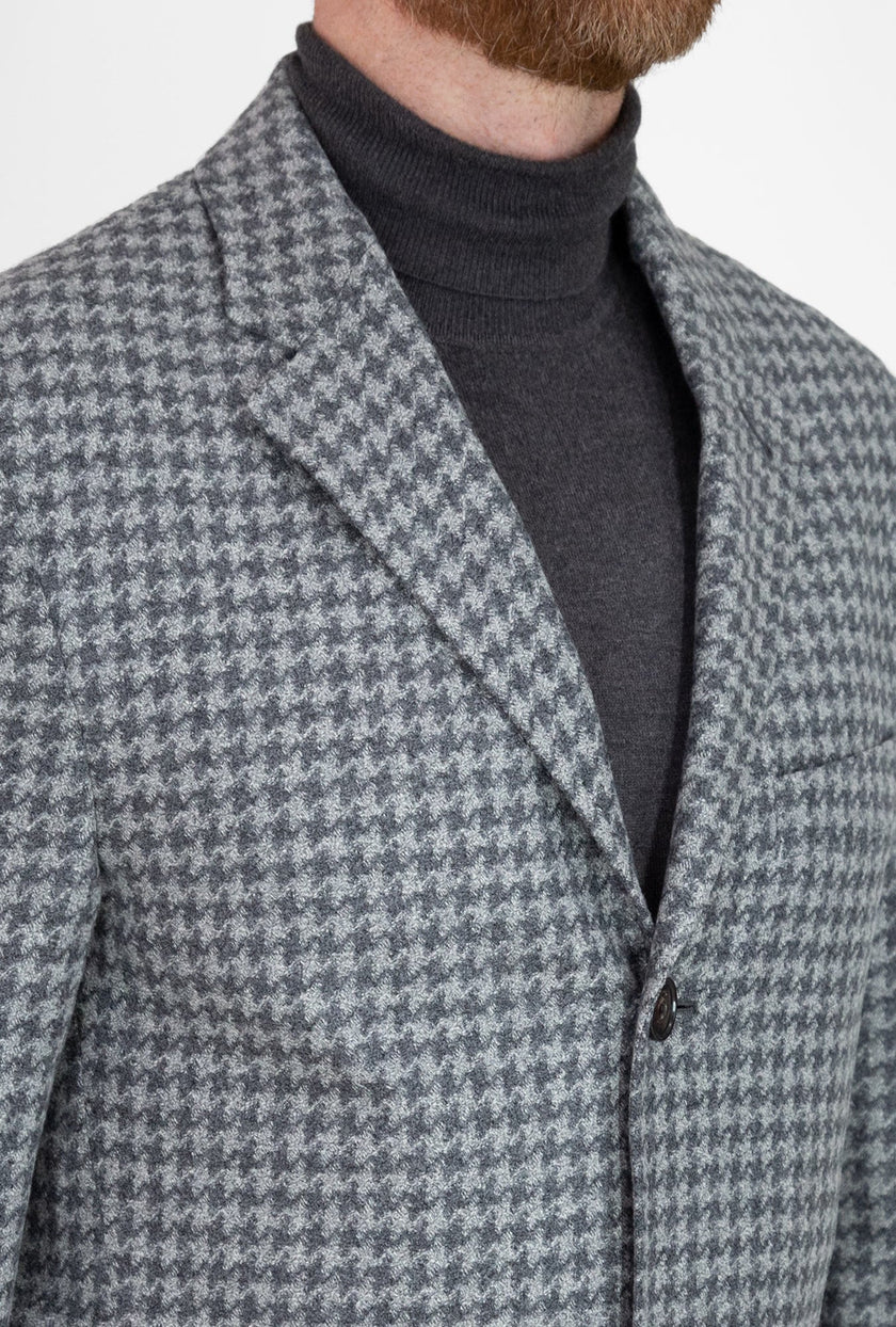 ABRIGO PATA DE GALLO GRIS/NEGRO - H&F - ABRIGO - ABRIGO PATA DE GALLO GRIS/NEGRO - HFABTAW230244 - 44 -