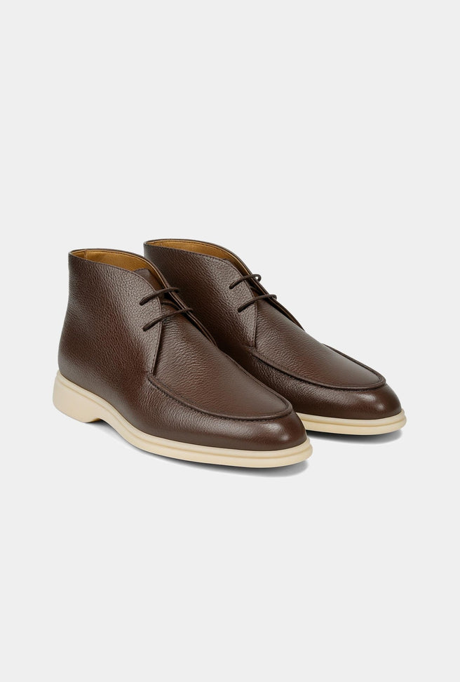 Botas de Piel Marrón - H&F - ZAPATOS - Botas de Piel Marrón - HFZPAW2502390 - 39 -