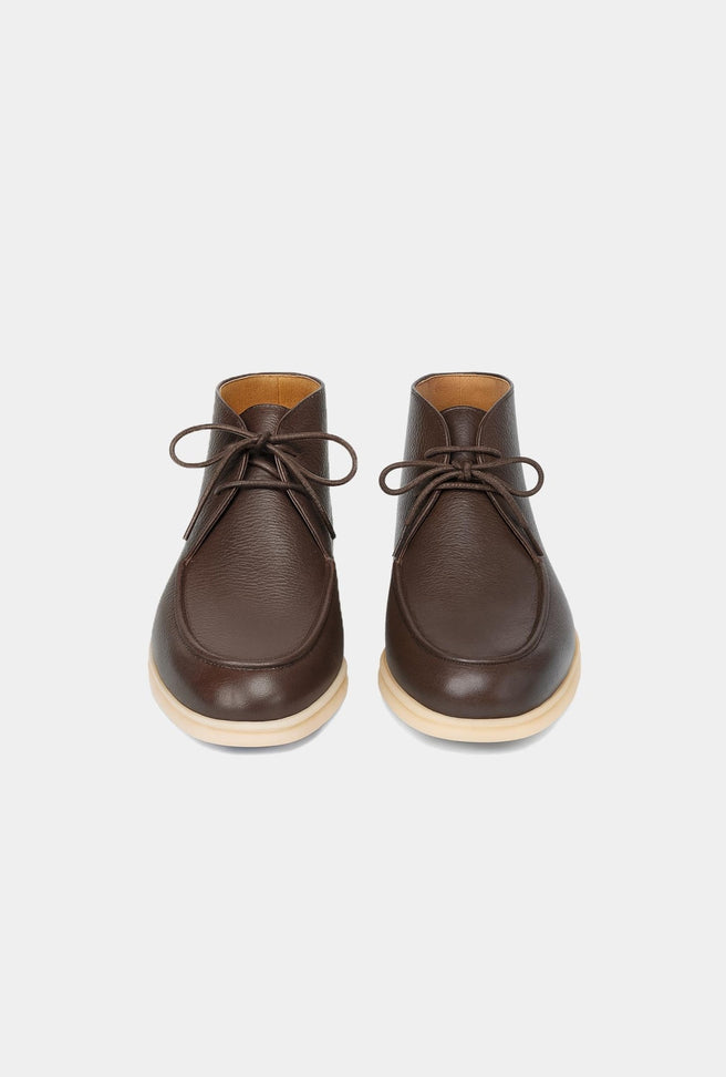 Botas de Piel Marrón - H&F - ZAPATOS - Botas de Piel Marrón - HFZPAW2502390 - 39 -