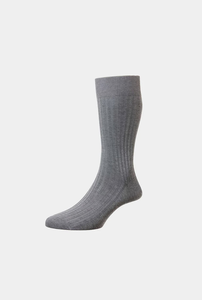 CALCETIN FORMAL GRIS - H&F - CALCETINES - CALCETIN FORMAL GRIS - HFSOCK0102 -