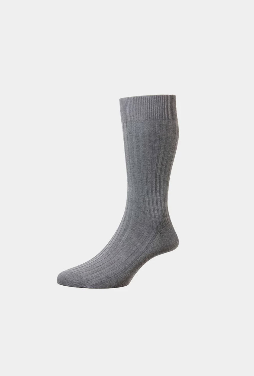 CALCETIN FORMAL GRIS - H&F - CALCETINES - CALCETIN FORMAL GRIS - HFSOCK0102 -