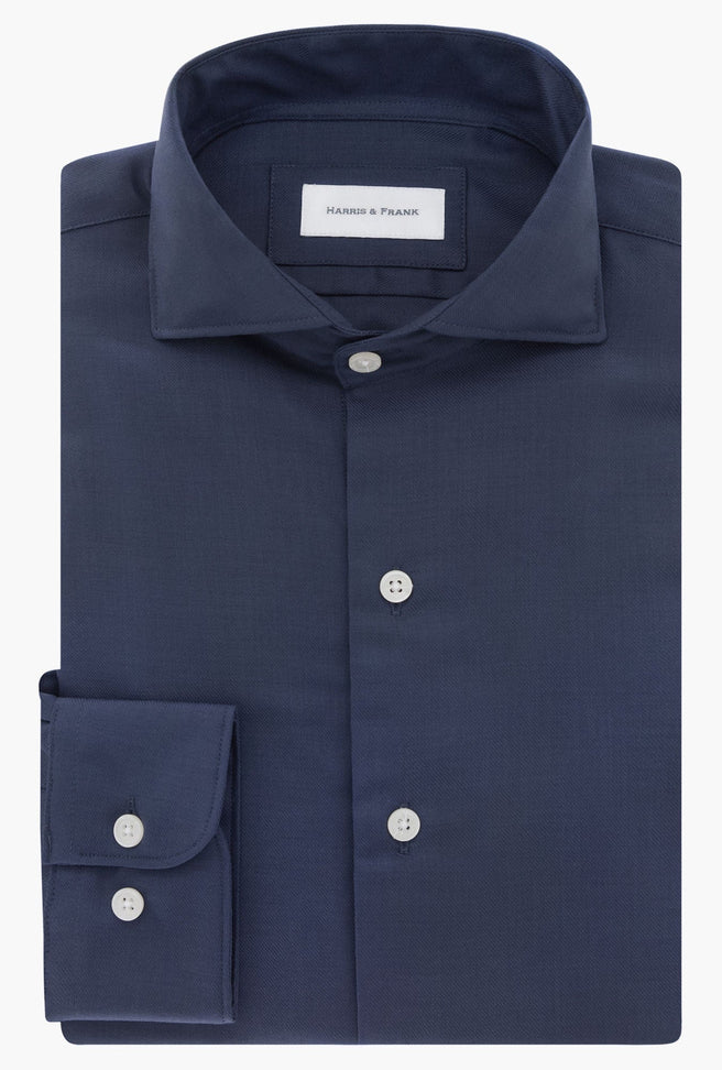 CAMISA AZUL MARINO ZARGA - H&F - COLECCION - CAMISA AZUL MARINO ZARGA - HFCTAW24478145 - 14.5 -