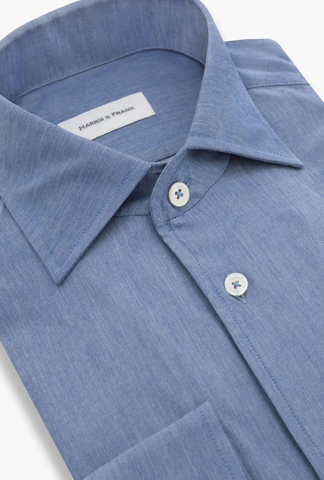 CAMISA AZUL MEZCLILLA - H&F - COLECCION - CAMISA AZUL MEZCLILLA - HFCTAW2414145 - 14.5 -