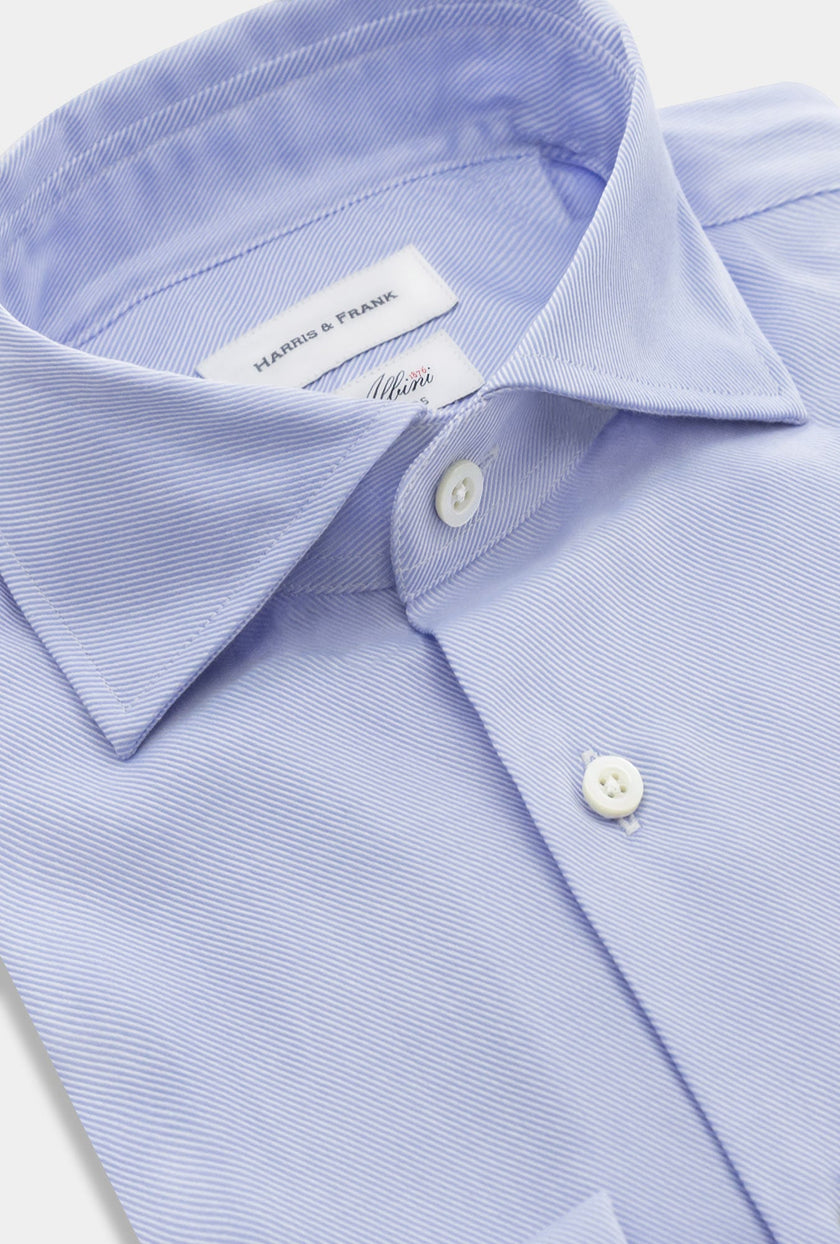 CAMISA AZUL SARGA DE MANCUERNILLA - H&F - COLECCION - CAMISA AZUL SARGA DE MANCUERNILLA - HFCTSS2406150 - 15 -