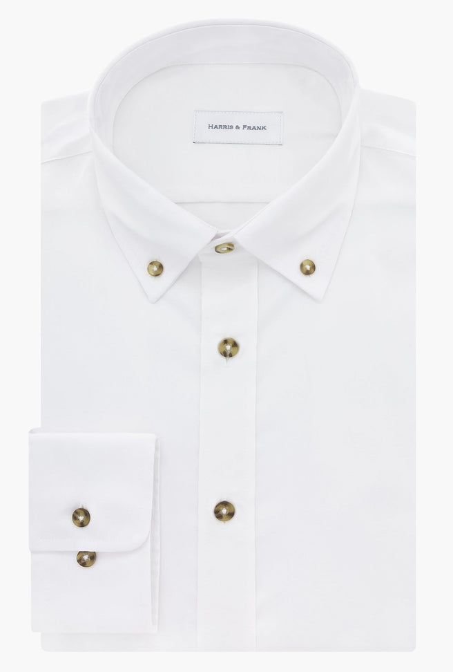 CAMISA BLANCA PIQUE BOTON DOWN - H&F - COLECCION - CAMISA BLANCA PIQUE BOTON DOWN - HFCTAW2413145 - 14.5 -