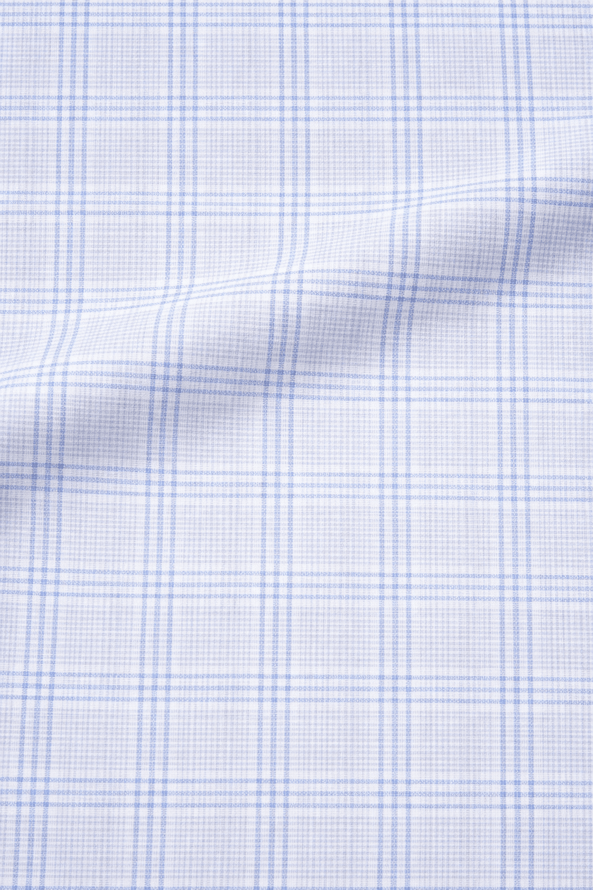 Camisa de mancuernilla azul claro a cuadros - H&F - COLECCION - Camisa de mancuernilla azul claro a cuadros - HFCTSS2528145 - 14.5 -