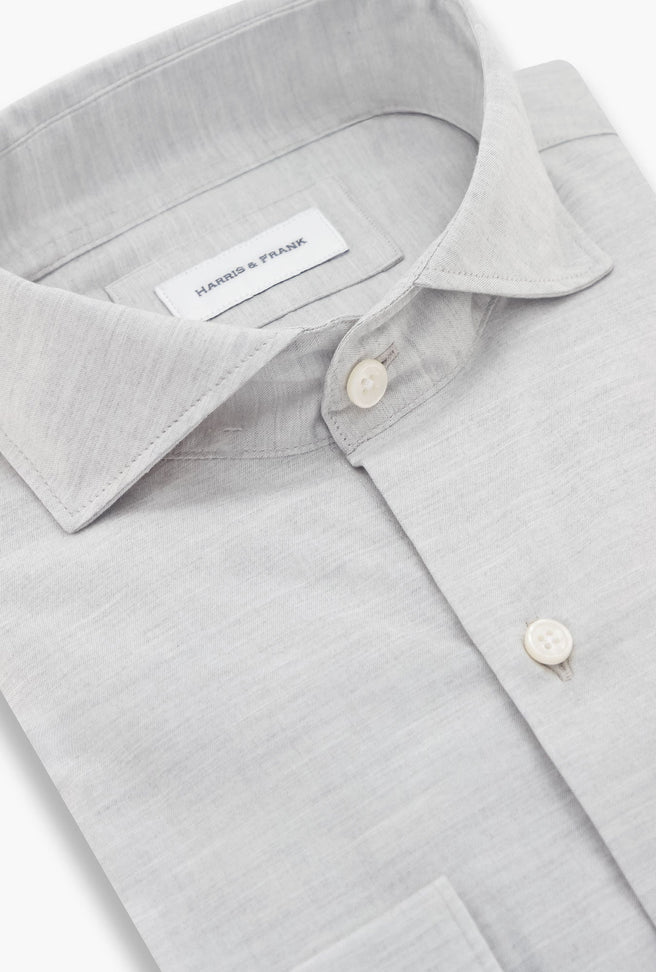 CAMISA GRIS JASPEADA - H&F - COLECCION - CAMISA GRIS JASPEADA - HFCTAW24475145 - 14.5 -