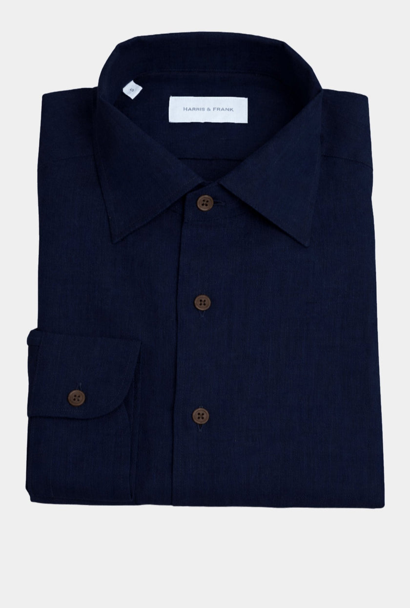 CAMISA LINO NAVY - H&F - COLECCION - CAMISA LINO NAVY - HFCTSS2511CH - CH -