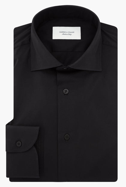 CAMISA NEGRA STRETCH - H&F - CAMISA BASICA - CAMISA NEGRA STRETCH - HFCT0301145 - 14.5 -