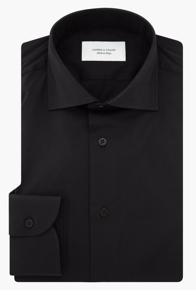 CAMISA NEGRA STRETCH - H&F - CAMISA BASICA - CAMISA NEGRA STRETCH - HFCT0301145 - 14.5 -