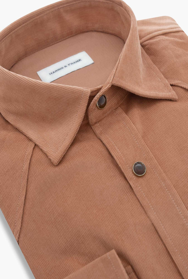 CAMISA PANA LADRILLO - H&F - COLECCION - CAMISA PANA LADRILLO - HFCTAW2415145 - 14.5 -