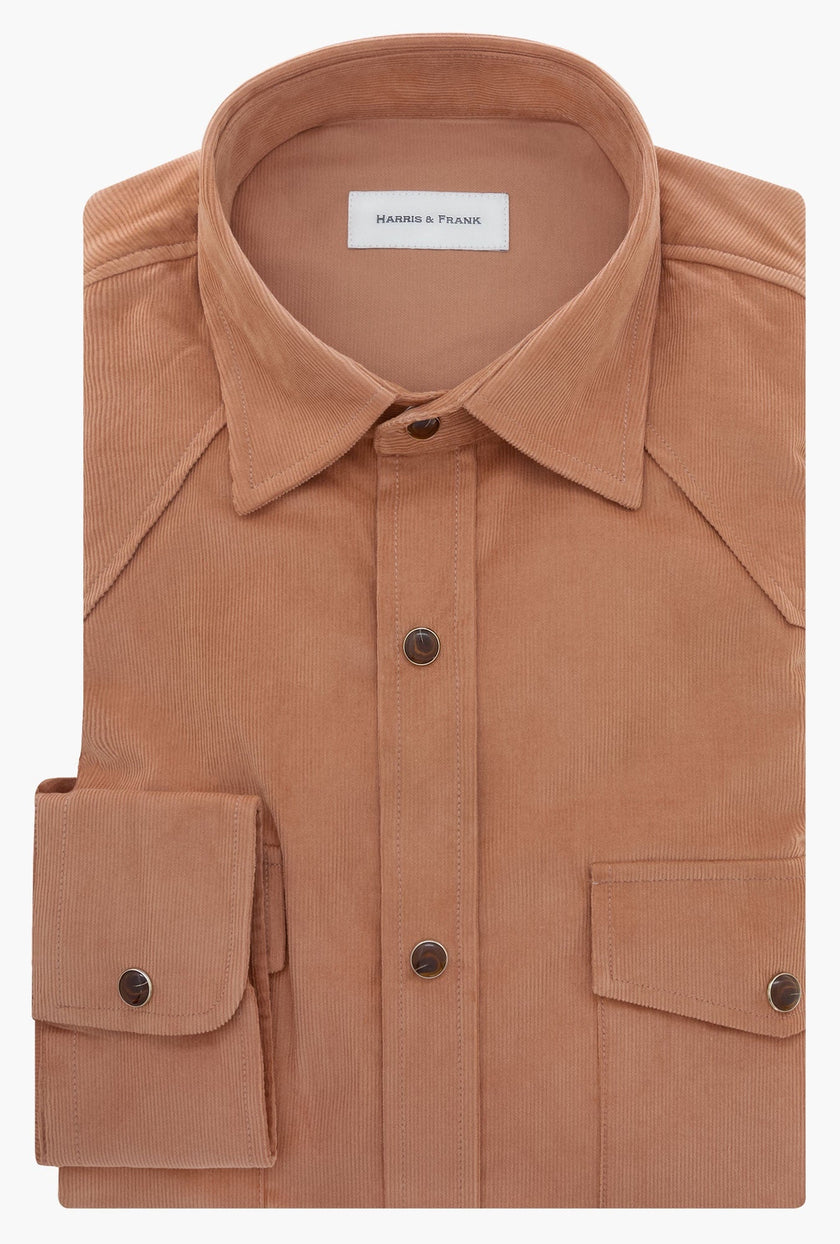 CAMISA PANA LADRILLO - H&F - COLECCION - CAMISA PANA LADRILLO - HFCTAW2415145 - 14.5 -