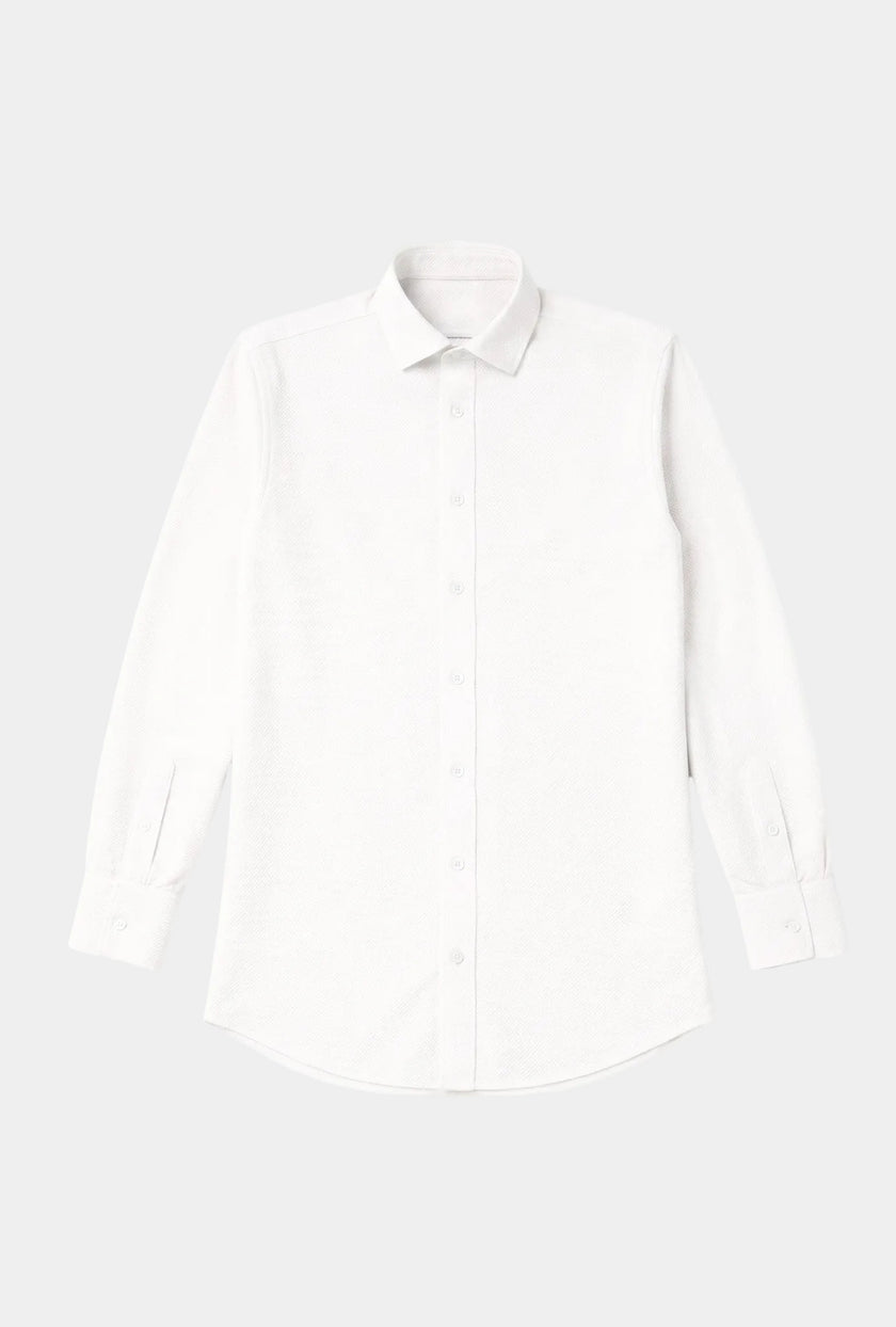 Camisa Pique Blanca - H&F - CAMISA BASICA - Camisa Pique Blanca - HFCT0110XCH - XCH -