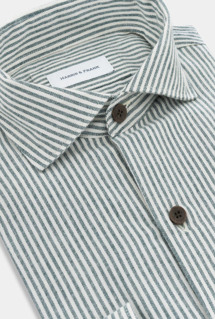 CAMISA RAYAS VERDES - H&F - COLECCION - CAMISA RAYAS VERDES - HFCTAW2346145 - 14.5 -