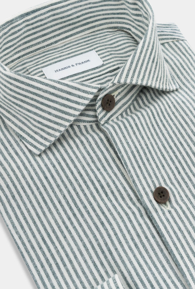 CAMISA RAYAS VERDES - H&F - COLECCION - CAMISA RAYAS VERDES - HFCTAW2346145 - 14.5 -