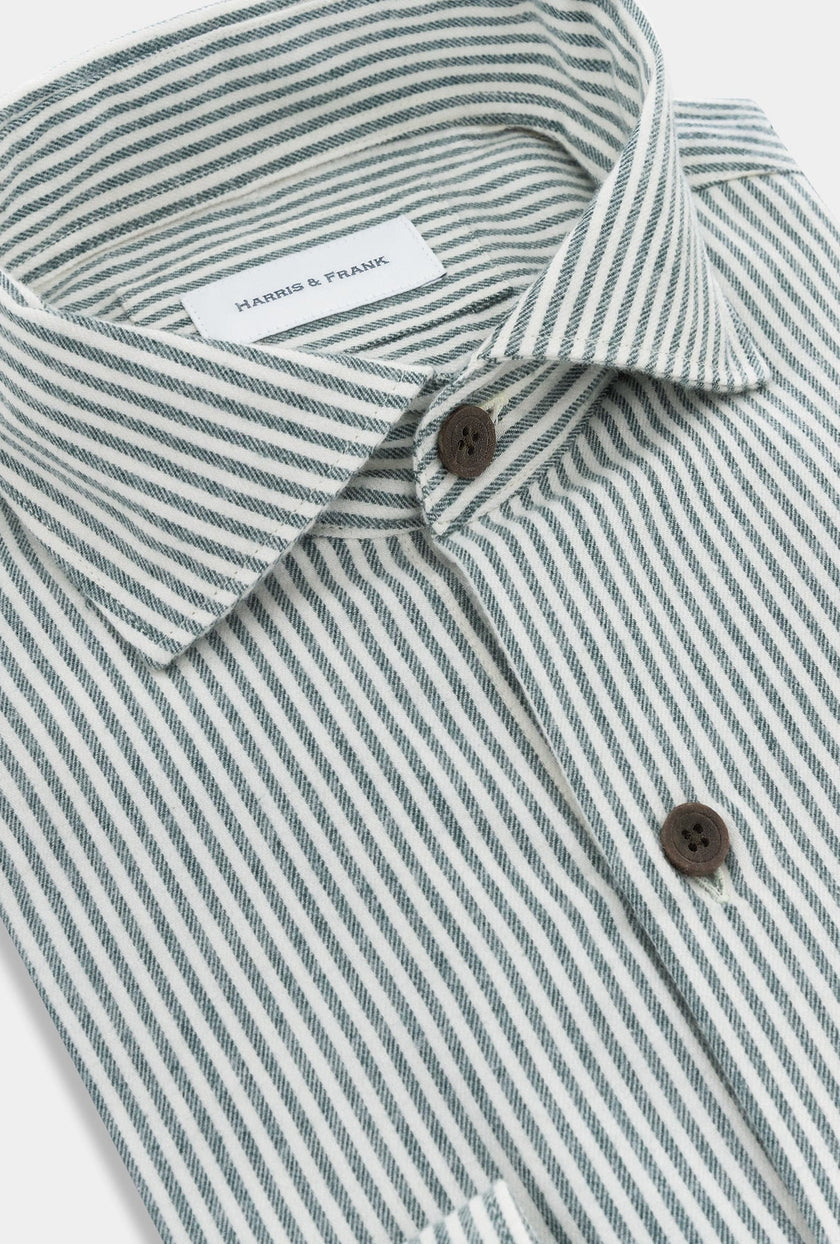 CAMISA RAYAS VERDES - H&F - COLECCION - CAMISA RAYAS VERDES - HFCTAW2346145 - 14.5 -