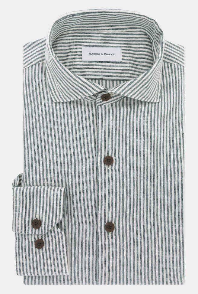CAMISA RAYAS VERDES - H&F - COLECCION - CAMISA RAYAS VERDES - HFCTAW2346145 - 14.5 -