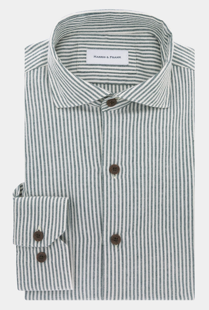CAMISA RAYAS VERDES - H&F - COLECCION - CAMISA RAYAS VERDES - HFCTAW2346145 - 14.5 -