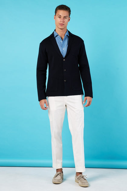 Cardigan Azul Marino - H&F - SUETER - Cardigan Azul Marino - HFSTSS2502CH - CH -