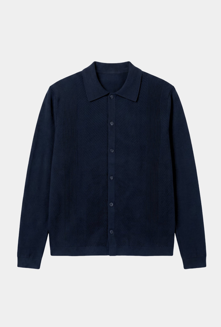 Cardigan Canalé Azul - H&F - SUETER - Cardigan Canalé Azul - HFSWSS2601CH - CH -