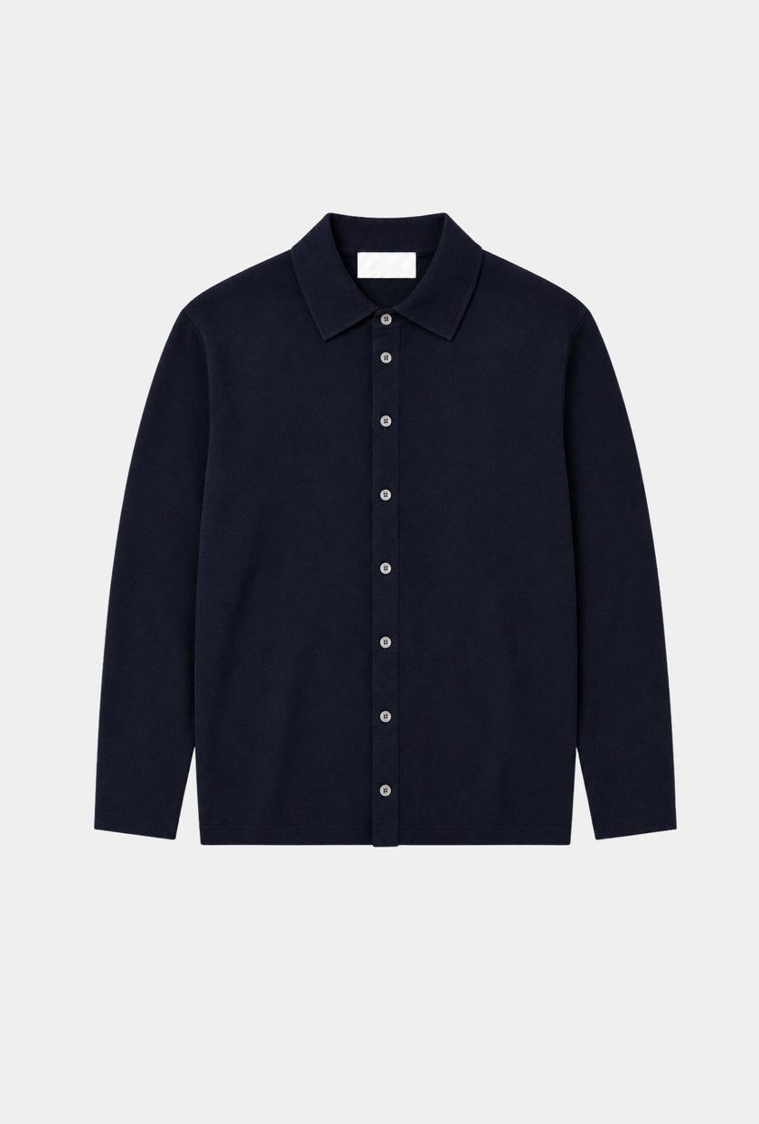 Essenza Merino Sweater Dark Navy Blue - H&F - Shirt short - Essenza Merino Sweater Dark Navy Blue - HFCTFW2602CH - CH/48 -