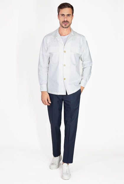 OVERSHIRT BLANCA - H&F - OVER SHIRT - OVERSHIRT BLANCA - HFJKSS2312CH - CH -