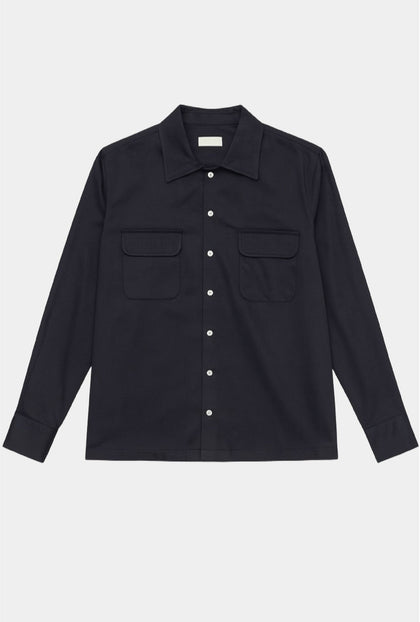 OVERSHIRT MARINO SARGA - H&F - OVER SHIRT - OVERSHIRT MARINO SARGA - HFJKSS2503CH - CH -