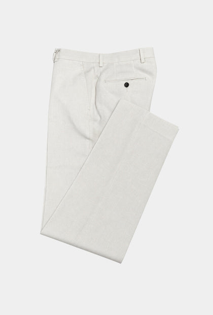 Pantalón de Lino Light White - H&F - PANTALON - Pantalón de Lino Light White - HFPT011540 - 40 -
