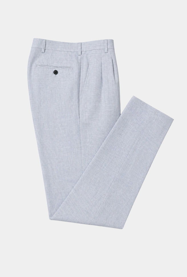 Pantalón Newman Gris Artico Lino - H&F - PANTALON - Pantalón Newman Gris Artico Lino - HFPTSS69240 - 40 -