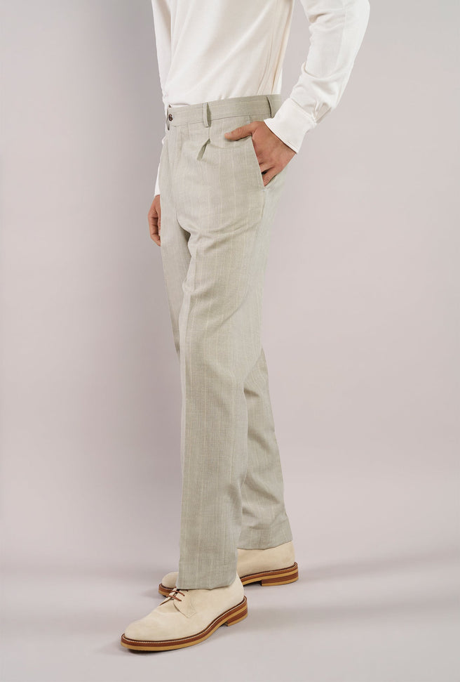 Pantalón Sage Green Líneas Blancas - H&F - PANTALON - Pantalón Sage Green Líneas Blancas - HFPTSS2670540 - 40 -