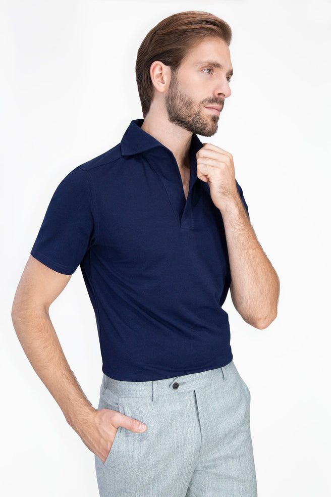 PLAYERA POLO MARINO MANGA CORTA SS2409 - H&F - HFPOLOSS2409XCH - XCH -