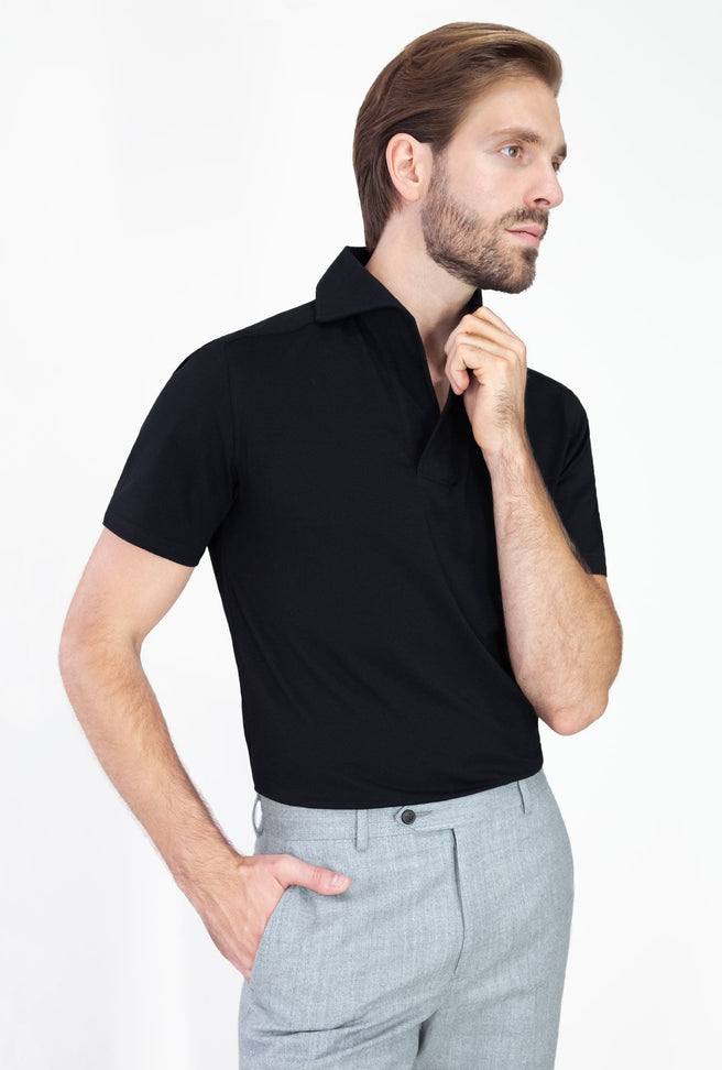 PLAYERA POLO NEGRA MANGA CORTA - H&F - PLAYERA POLO - PLAYERA POLO NEGRA MANGA CORTA - HFPOLOSS2407XCH - XCH -