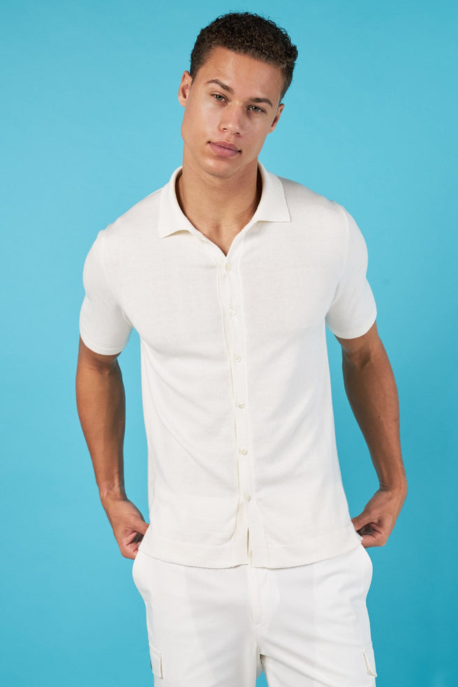 POLO MC OFF WHITE - H&F - PLAYERA POLO - POLO MC BLANCO ROTO - HFPOLOSS2501CH - CH -