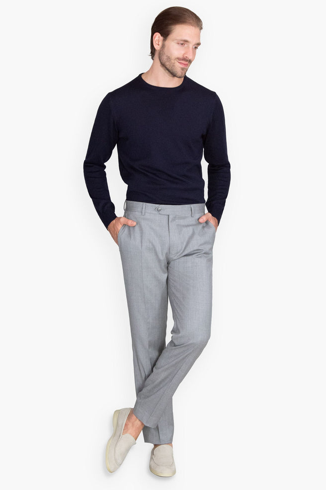 PULLOVER AZUL MARINO - H&F - SUETER - PULLOVER AZUL MARINO - HFSWSS2401CH - CH -