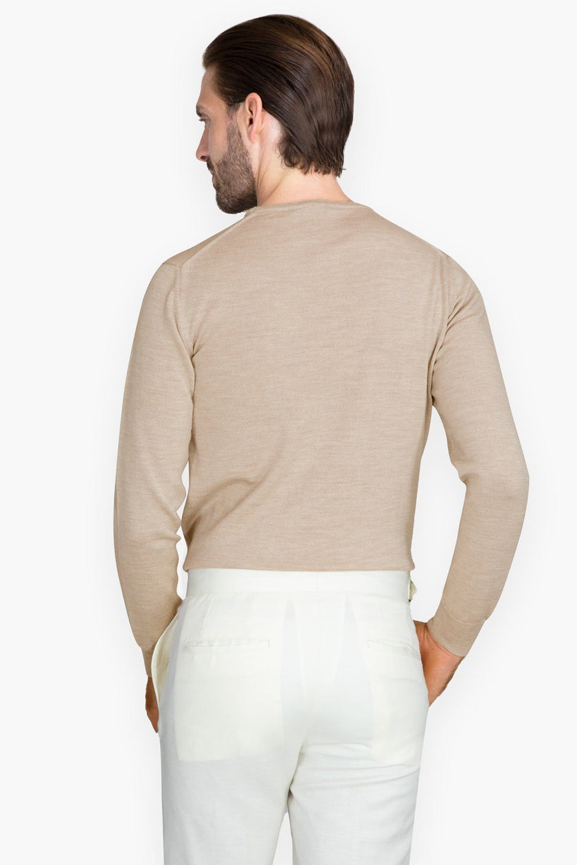 PULLOVER BEIGE - H&F - SUETER - PULLOVER BEIGE - HFSWSS2402CH - CH -