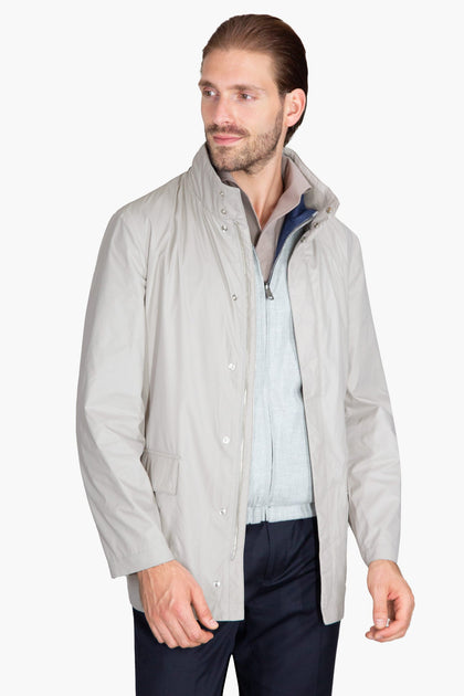 RAIN JACKET OFF WHITE - H&F - CHAMARRA - RAIN JACKET OFF WHITE - HFJKSS2403XCH - XCH -