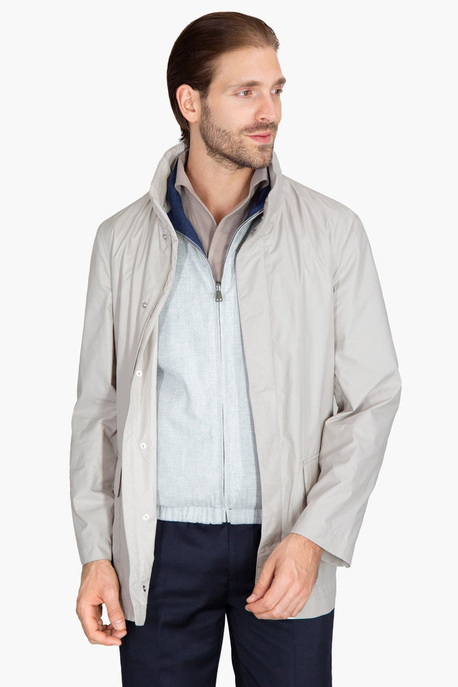 RAIN JACKET OFF WHITE - H&F - CHAMARRA - RAIN JACKET OFF WHITE - HFJKSS2403XCH - XCH -