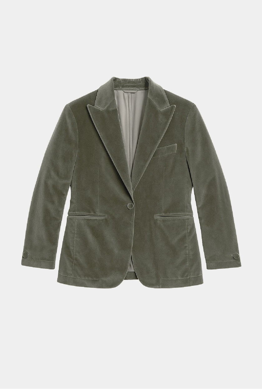 SACO VELVET VERDE SECO - H&F - SACO - SACO VELVET VERDE SECO - HFSTAW230946 - 46 -