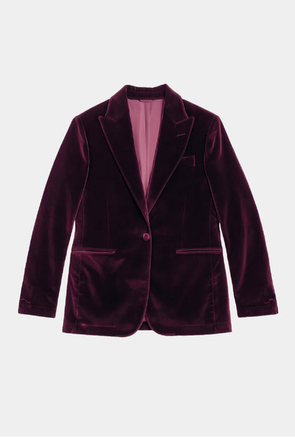 SACO VELVET VINO - H&F - SACO - SACO VELVET VINO - HFSTAW231046 - 46 -