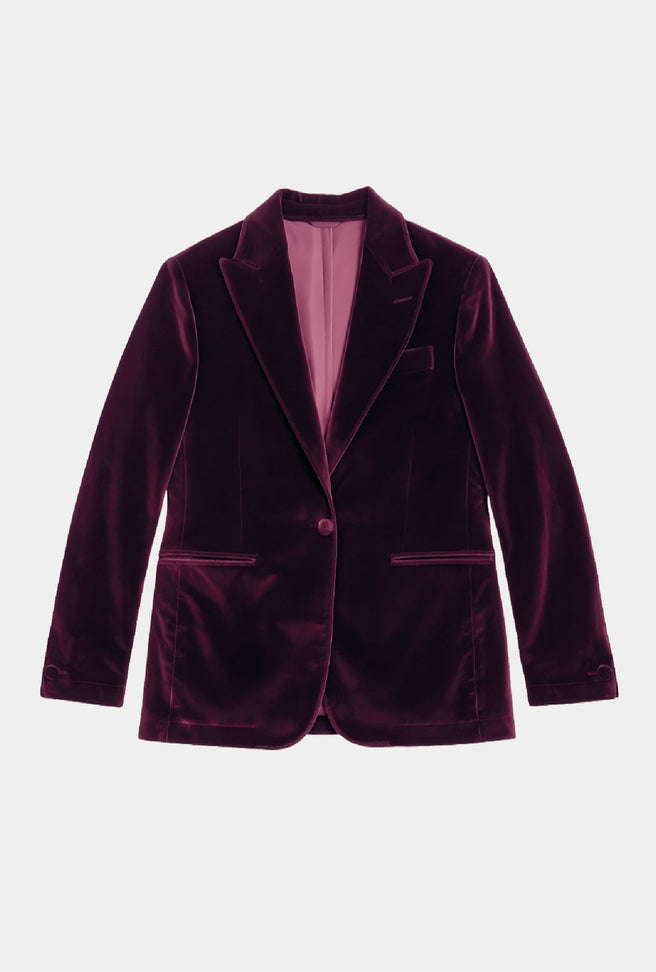 SACO VELVET VINO - H&F - SACO - SACO VELVET VINO - HFSTAW231046 - 46 -