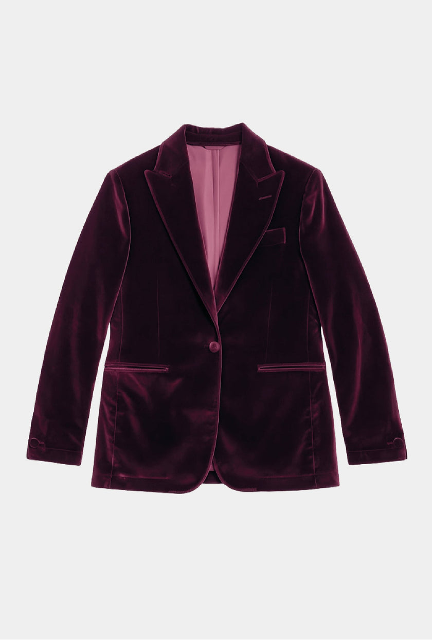 SACO VELVET VINO - H&F - SACO - SACO VELVET VINO - HFSTAW231046 - 46 -