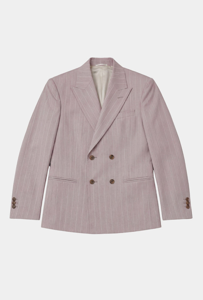 Saco Vittorio Rosa Palo Líneas Blancas - H&F - SACO - Saco Vittorio Rosa Palo Líneas Blancas - HFSTSS2670646 - 46 -
