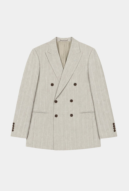 Saco Vittorio Sage Green Líneas Blancas - H&F - SACO - Saco Vittorio Sage Green Líneas Blancas - HFSTSS2670546 - 46 -
