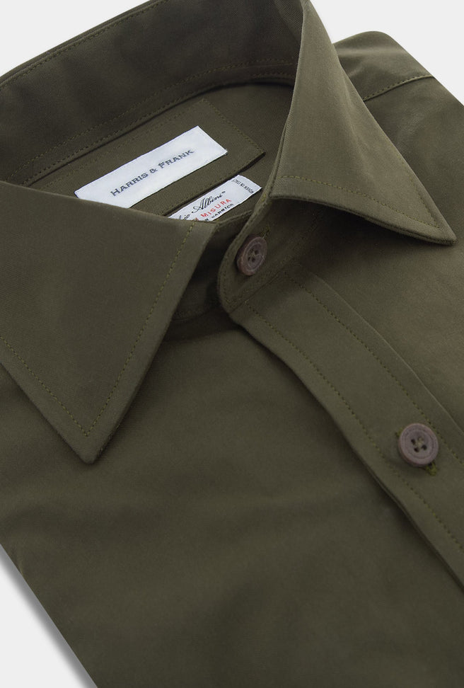 SAFARI SHIRT VERDE OLIVO - H&F - COLECCION - SAFARI SHIRT VERDE OLIVO - HFCTAW2323145 - 14.5 -