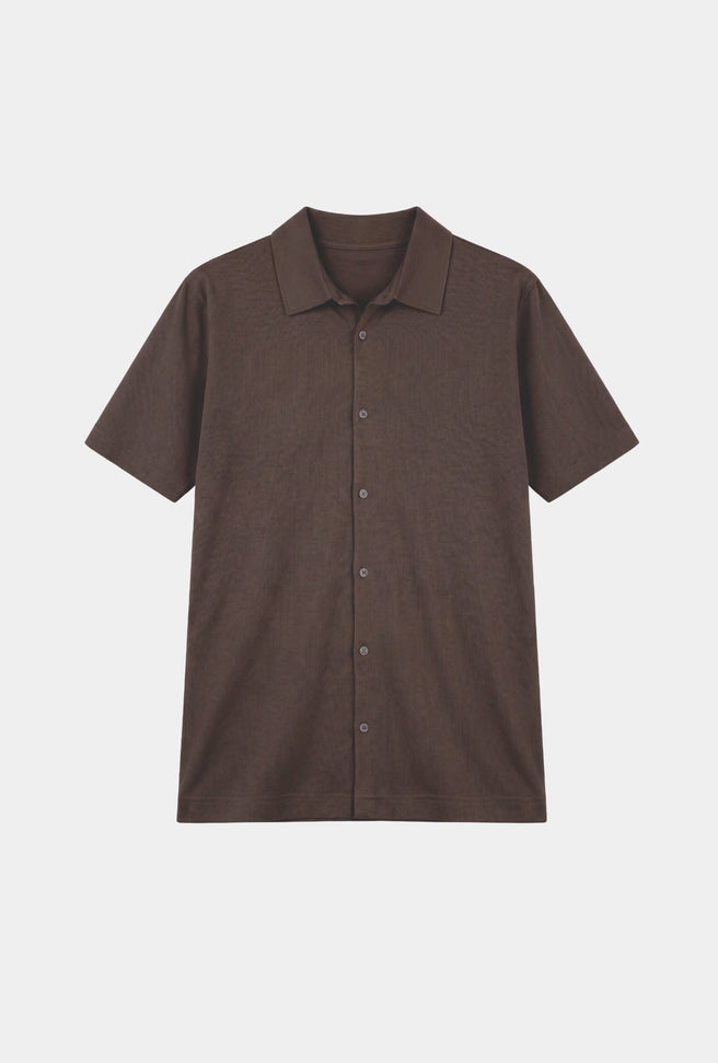 Shirt Short Sleeve Café - H&F - Shirt short - Shirt Short Sleeve Café - HFCTSS2603CH - CH/48 -