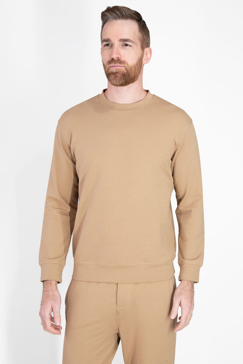SUDADERA CAMELLO 100% ALGODÓN PIMA - H&F - SUDADERA - SUDADERA CAMELLO 100% ALGODÓN PIMA - HFSDSS2402CH - CH -