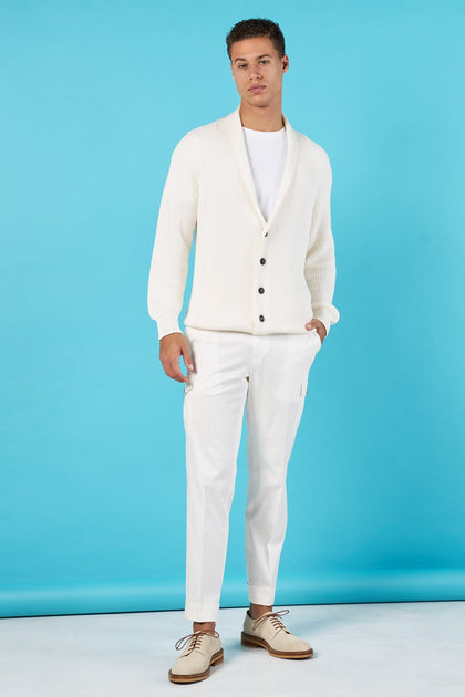 Sweater Cardigan Blanco - H&F - SUETER - Cárdigan Blanco - HFSWSS2501CH - CH -